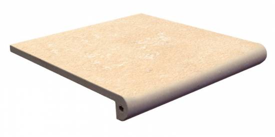 Клинкерная ступень фронтальная Stone Cream Exagres 330x330x30/10 мм
