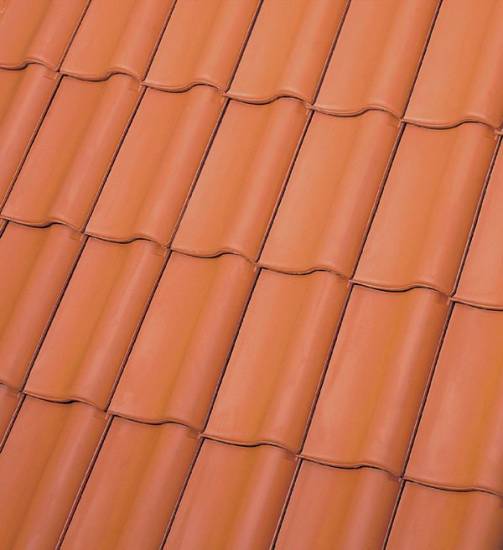 Рядовая черепица, BORNHOLM, Naturrot (Натуральный красный), Röben