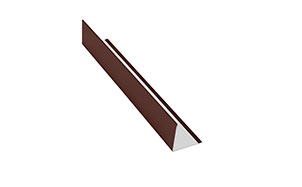 Планка угловая (внешняя) AQUASYSTEM коричневая (Ral8017), 2,0 м