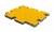 Плитка тротуарная BRAER Волна желтый, 240*135*60 мм