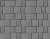Плитка тротуарная ArtStein Старый город серый ТП Б.2.Фсм.6  260x160, 160x100, 160x160